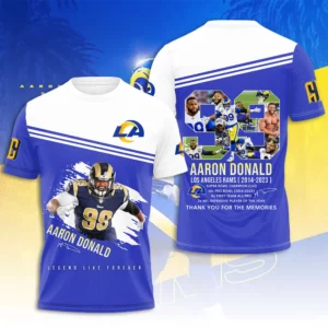 Aaron Donald X Los Angeles Rams T shirt XXLTEE0424ZM