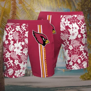 Arizona Cardinals 3D Hawaiian Shorts