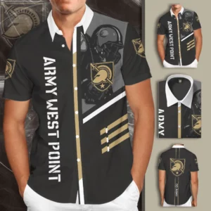 Army Black Knights 3D Short Sleeve Dress Shirt 01