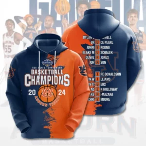 Auburn Tigers Mens Basketball Hoodie XXLTEE0324XC