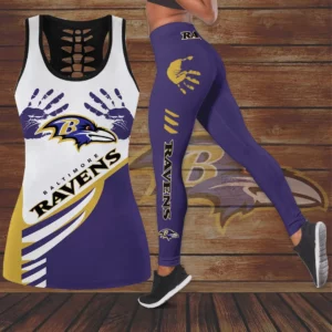 Baltimore Ravens Hollow Tank Top Leggings 02