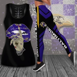 Baltimore Ravens Hollow Tank Top Leggings 03