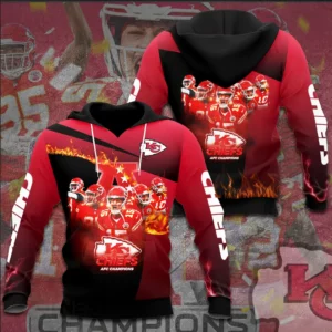 Best sellers Kansas City Chiefs 3D hoodie 03
