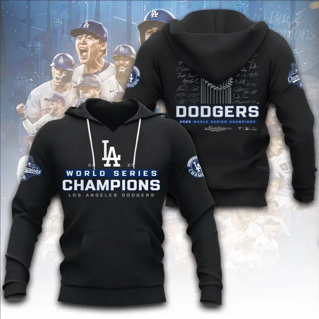 Best sellers Los Angeles Dodgers World Series Hoodie 01