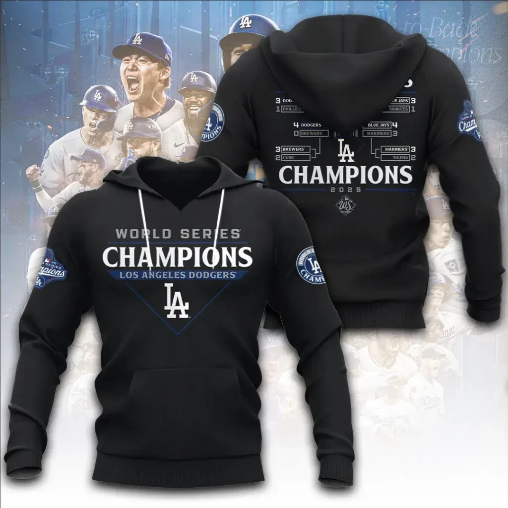 Best sellers Los Angeles Dodgers World Series Hoodie 03
