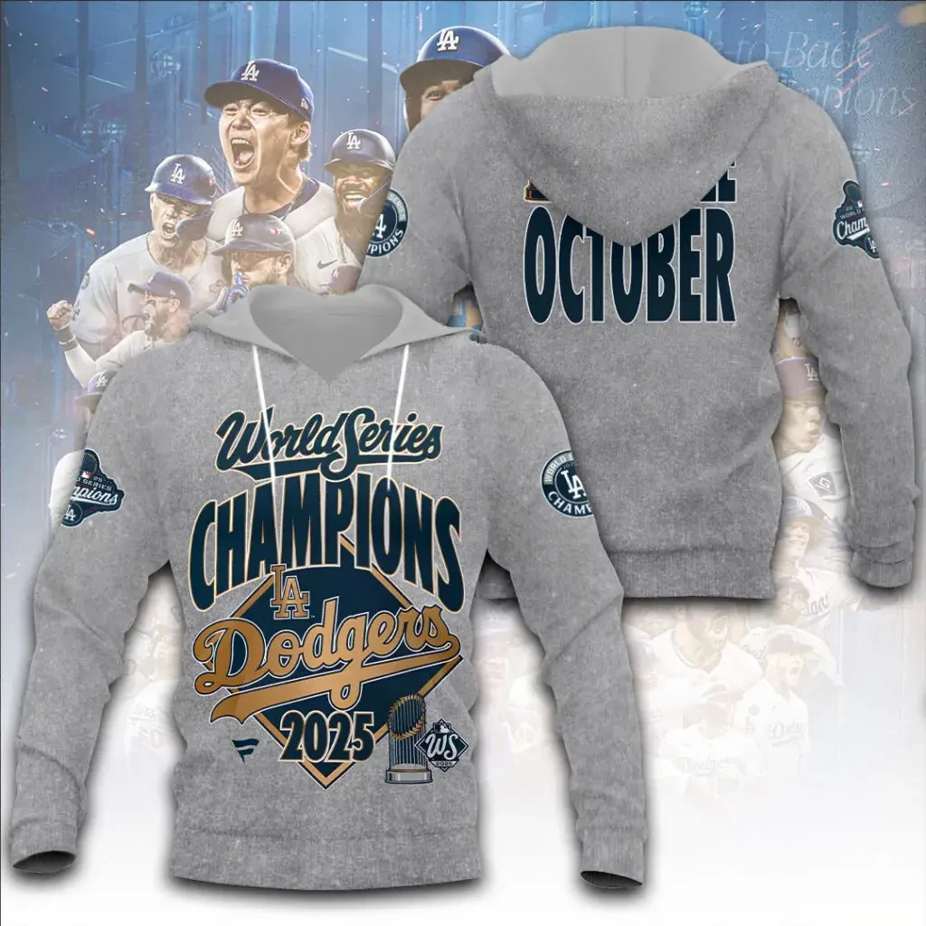 Best sellers Los Angeles Dodgers World Series Hoodie 05