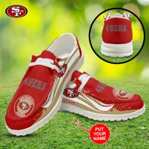Best sellers Personalized San Francisco 49ers Dudes Shoes Loafer Shoes 01