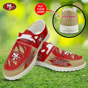 Best sellers Personalized San Francisco 49ers Dudes Shoes Loafer Shoes 02