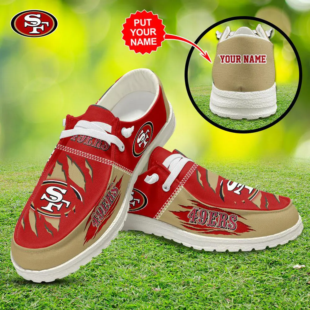 Best sellers Personalized San Francisco 49ers Dudes Shoes Loafer Shoes 02