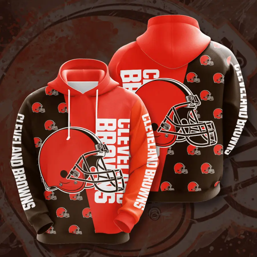 Best selling Cleveland Browns 3D hoodie 010
