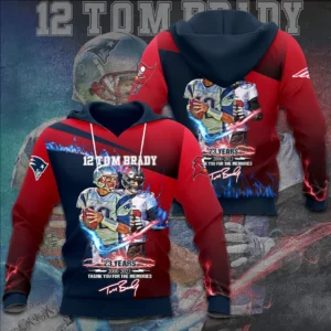 Best selling Tom Brady 3D hoodie 02