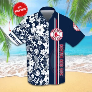 Boston Red Sox 3D Hawaiian Shirt