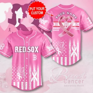 Boston Red Sox x Breast Cancer Awareness Baseball Jersey