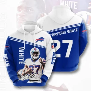 Buffalo Bills TreDavious White 3D Hoodie