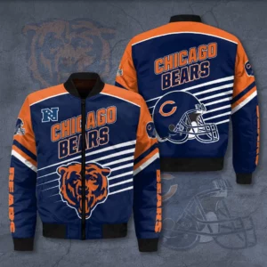 Chicago Bears 3D Bomber Jacket 01
