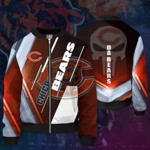 Chicago Bears 3D Bomber Jacket 02