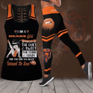 Chicago Bears Hollow Tank Top Leggings 03