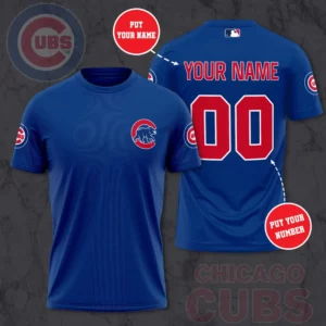 Chicago Cubs 3D T shirt 03