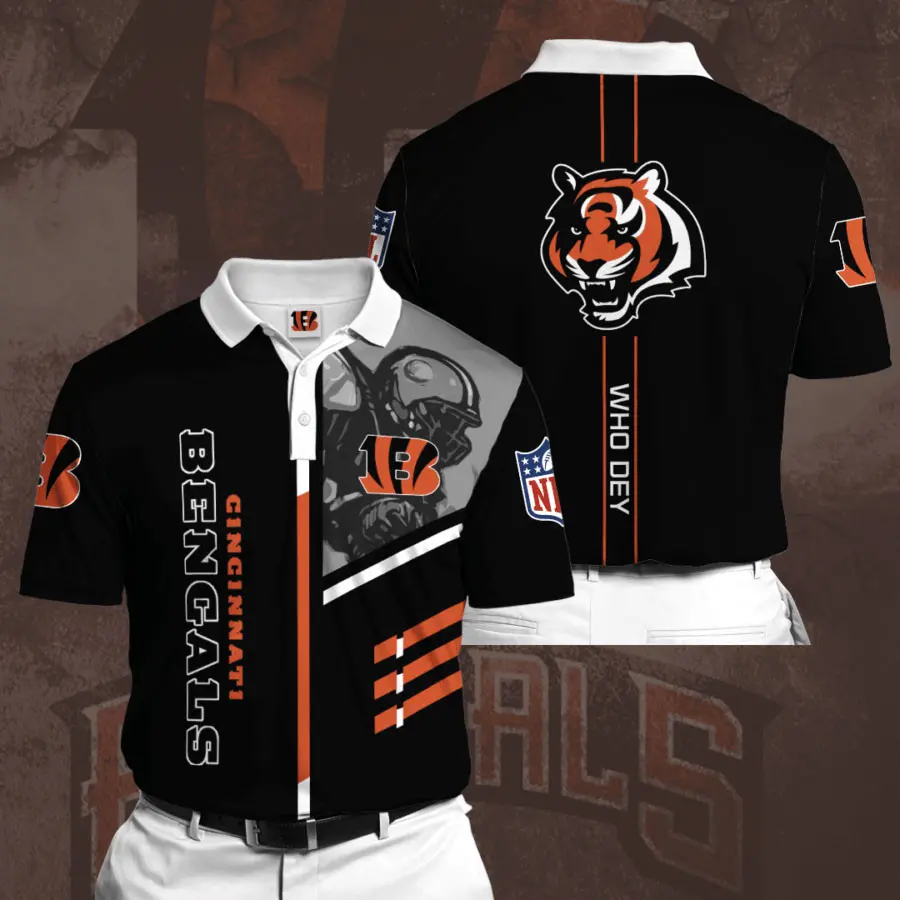 Cincinnati Bengals 3D Polo 02