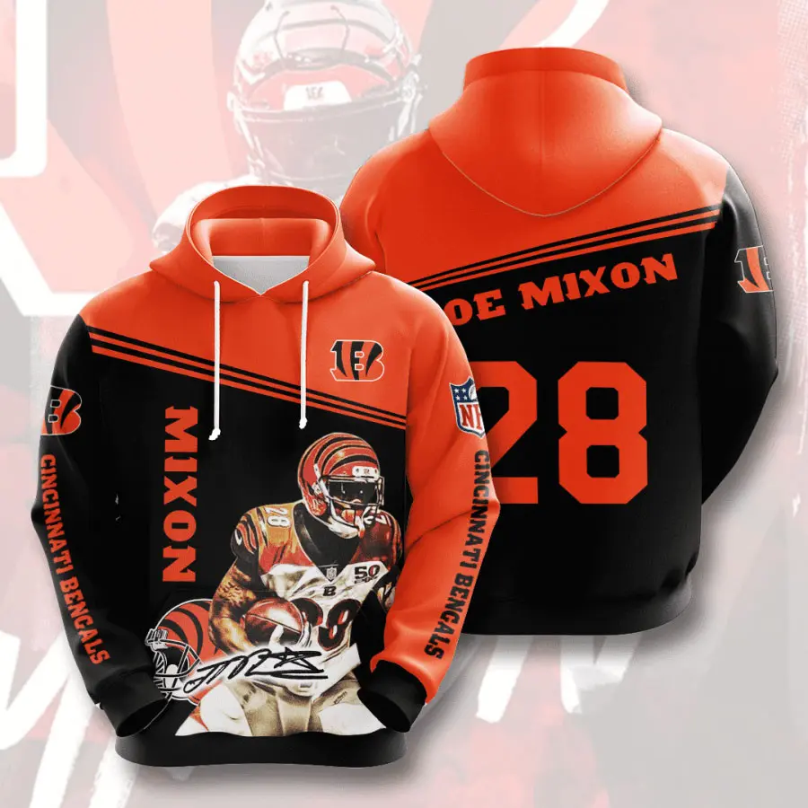 Cincinnati Bengals 3D hoodie 010