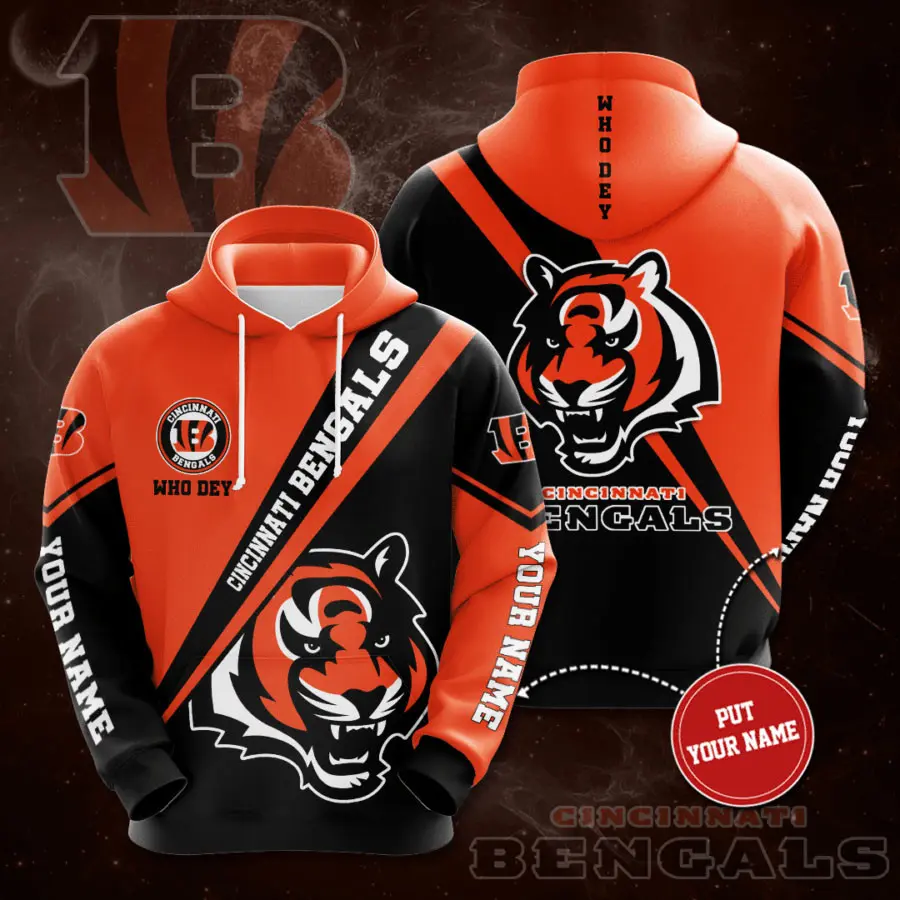 Cincinnati Bengals 3D hoodie 05
