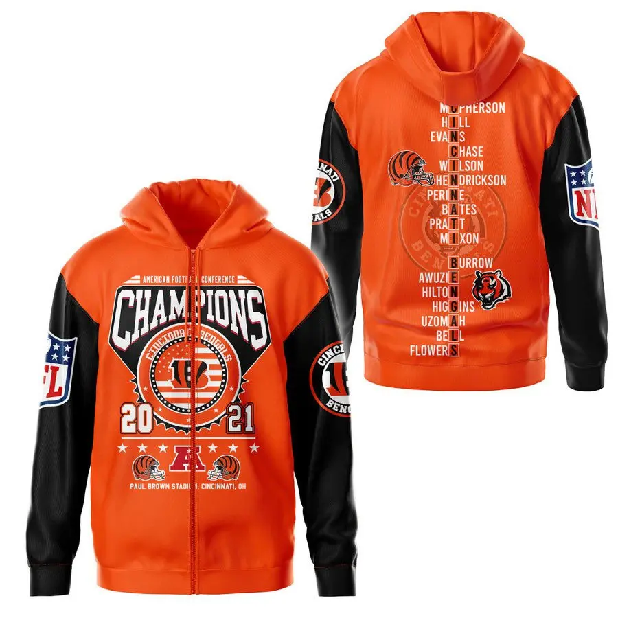 Cincinnati Bengals Champions Zip up Hoodie