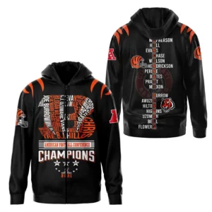 Cincinnati Bengals S1 Zip up Hoodie