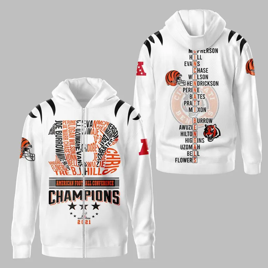Cincinnati Bengals S2 Zip up Hoodie