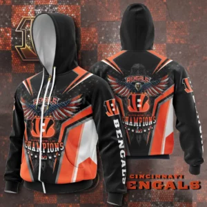 Cincinnati Bengals Super Bowl Zip up Hoodie