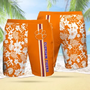 Clemson Tigers 3D Hawaiian Shorts