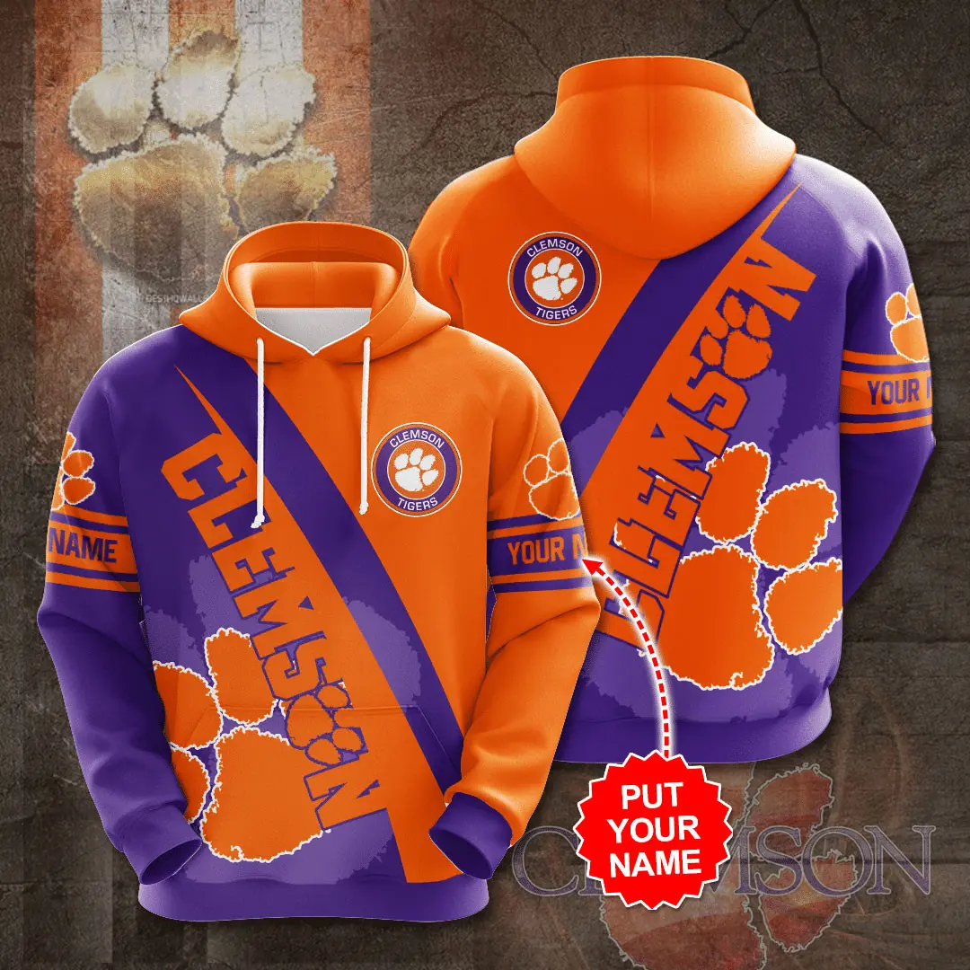 Clemson Tigers 3D Hoodie 06