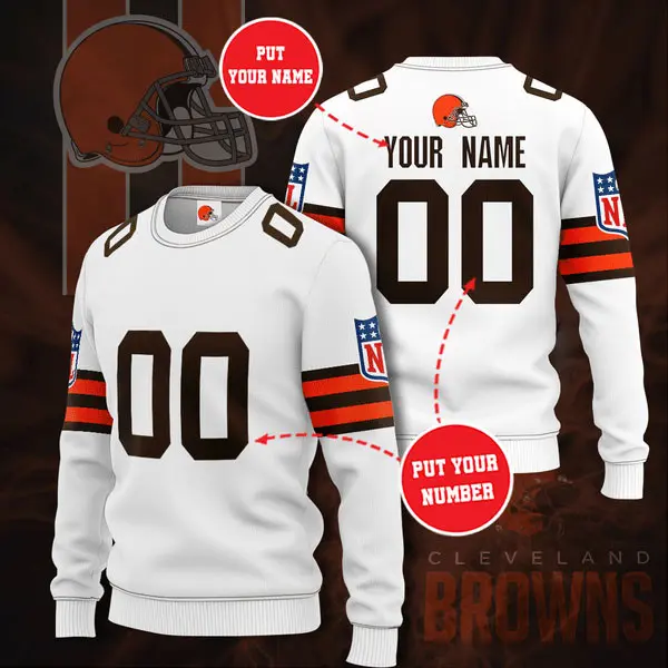 Cleveland Browns 3D Sweatshirt 03