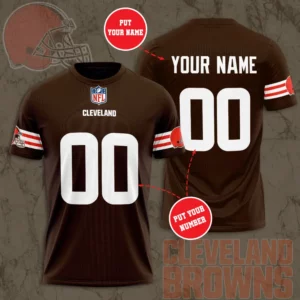 Cleveland Browns 3D T shirt 01