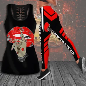 Cleveland Browns Hollow Tank Top Leggings 02