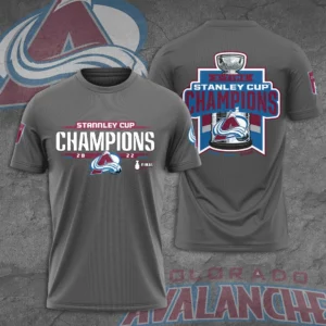 Colorado Avalanche 3D T shirt Gray