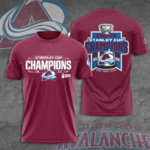 Colorado Avalanche 3D T shirt Red