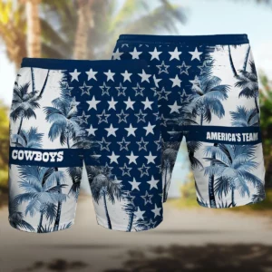 Dallas Cowboys 3D Hawaiian Shorts 04