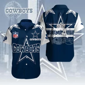 Dallas Cowboys NFL Short Sleeve Dress Shirt XXLTEE0824ZG