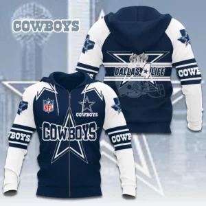 Dallas Cowboys NFL Zip Hoodie XXLTEE0824ZG