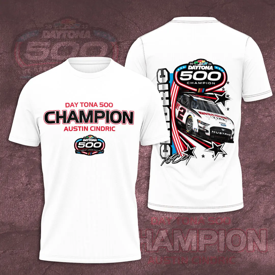 Daytona 500 3D White T shirt