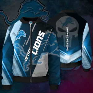 Detroit Lions 3D Bomber Jacket 04