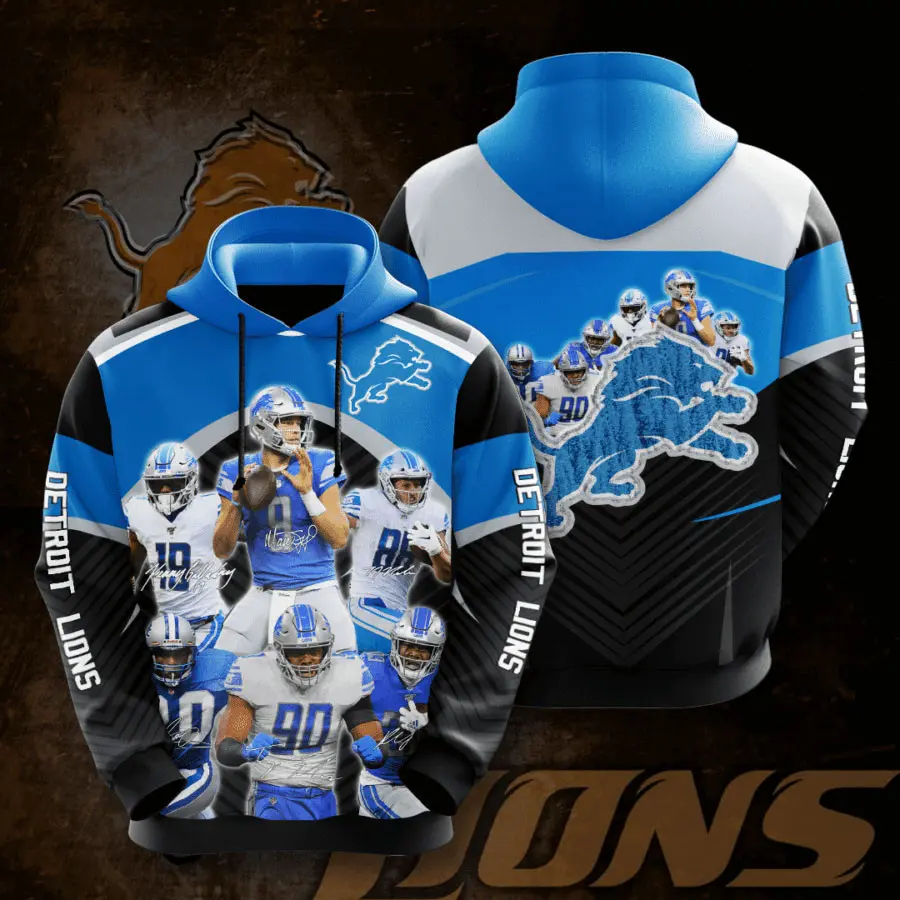 Detroit Lions 3D hoodie 010