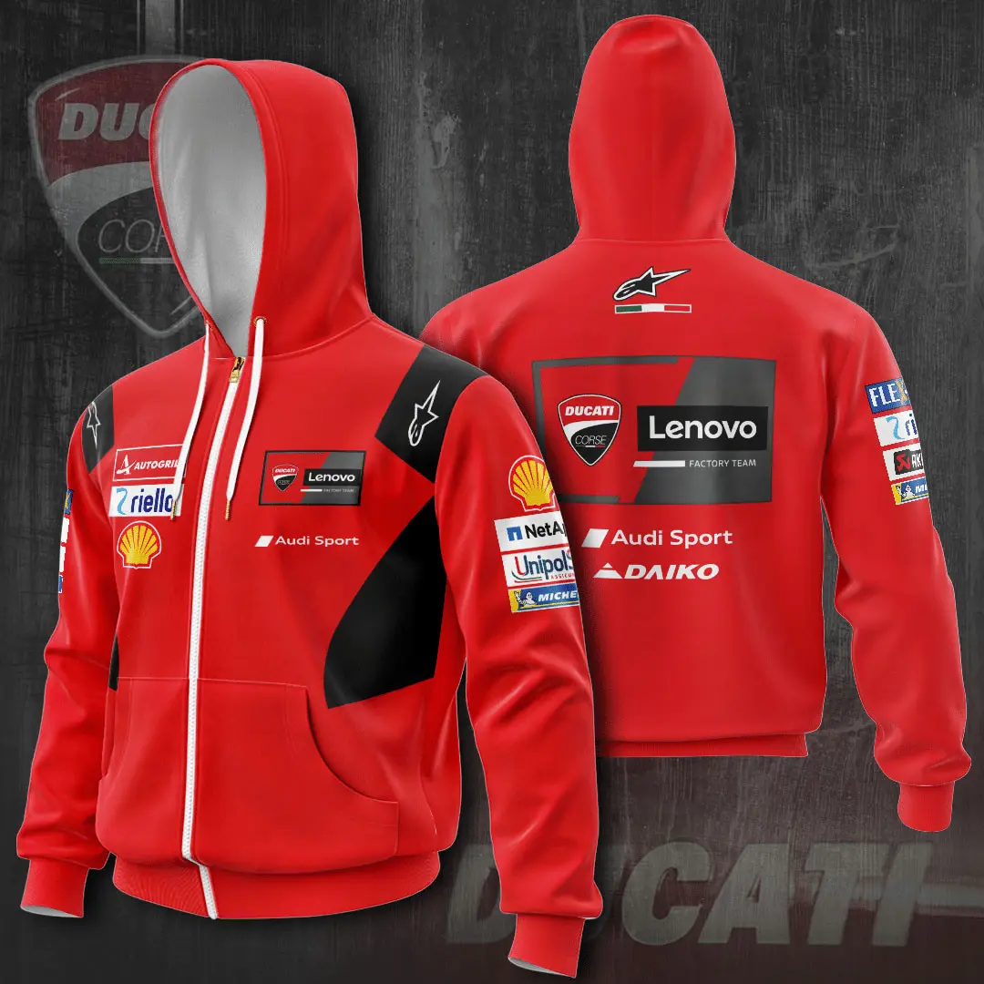 Ducati Lenovo Team Ver.1 3D zip up hoodie