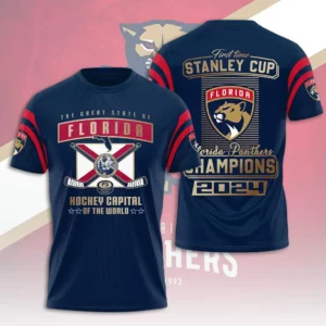 Florida Panthers Hockey Captain T shirt XXLTEE0824ZF
