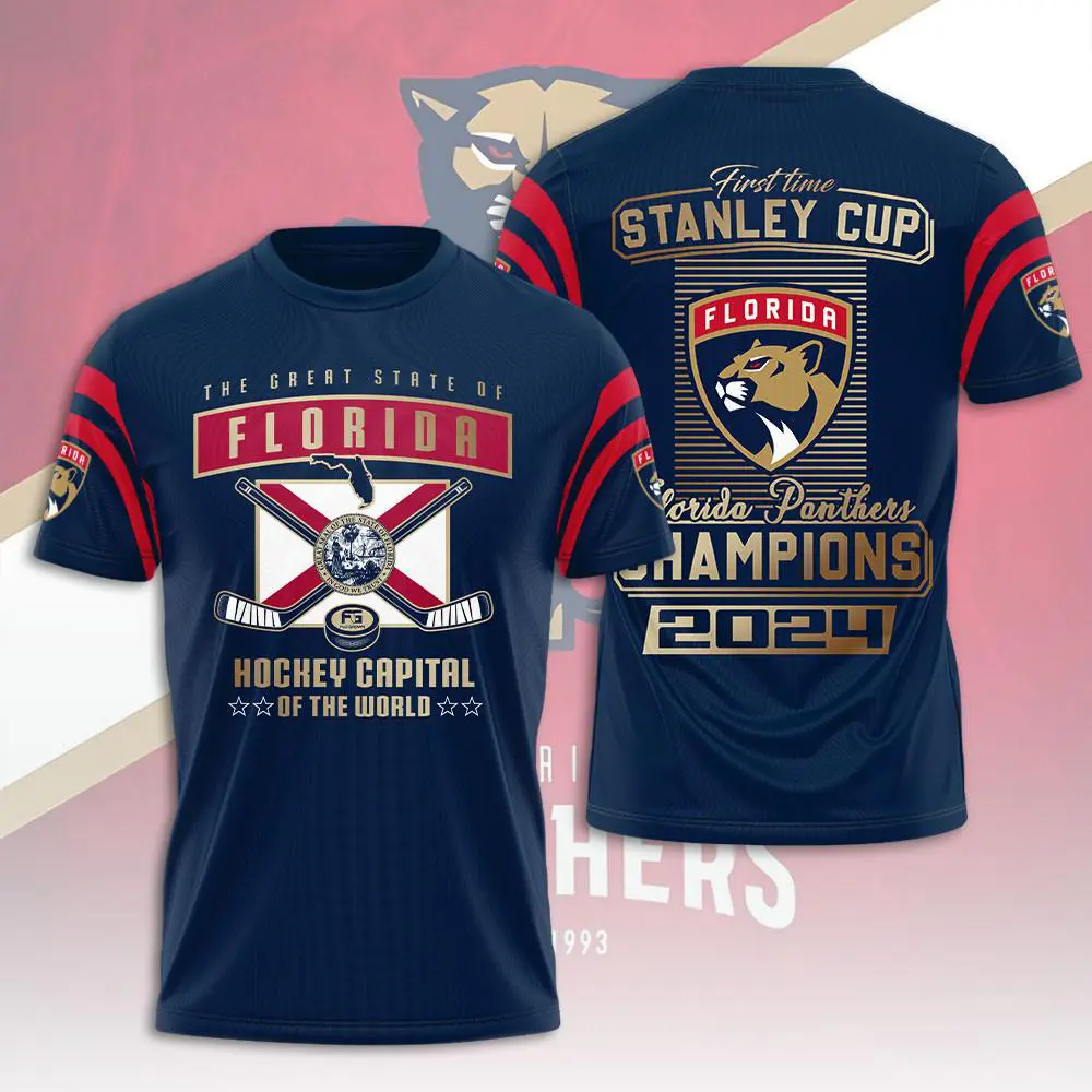 Florida Panthers Hockey Captain T shirt XXLTEE0824ZF