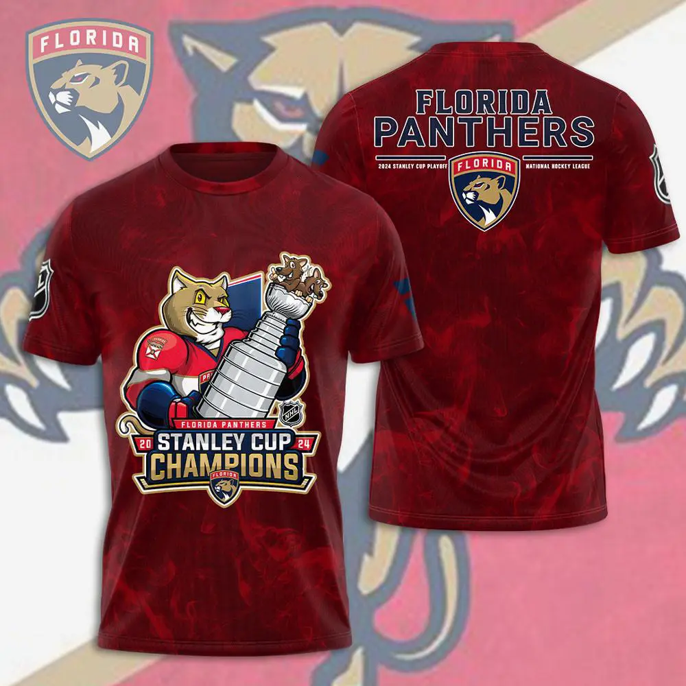 Florida Panthers Red T shirt XXLTEE0824ST