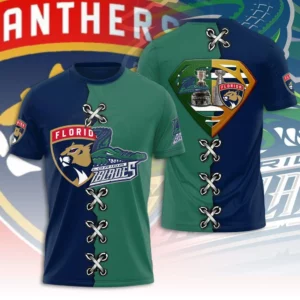 Florida Panthers X Florida Everglades T shirt XXLTEE0824SY