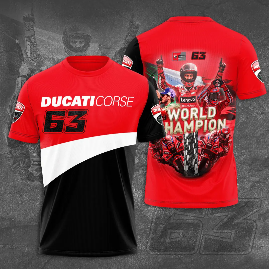 Francesco Bagnaia x Ducati Lenovo Team 3D T shirt