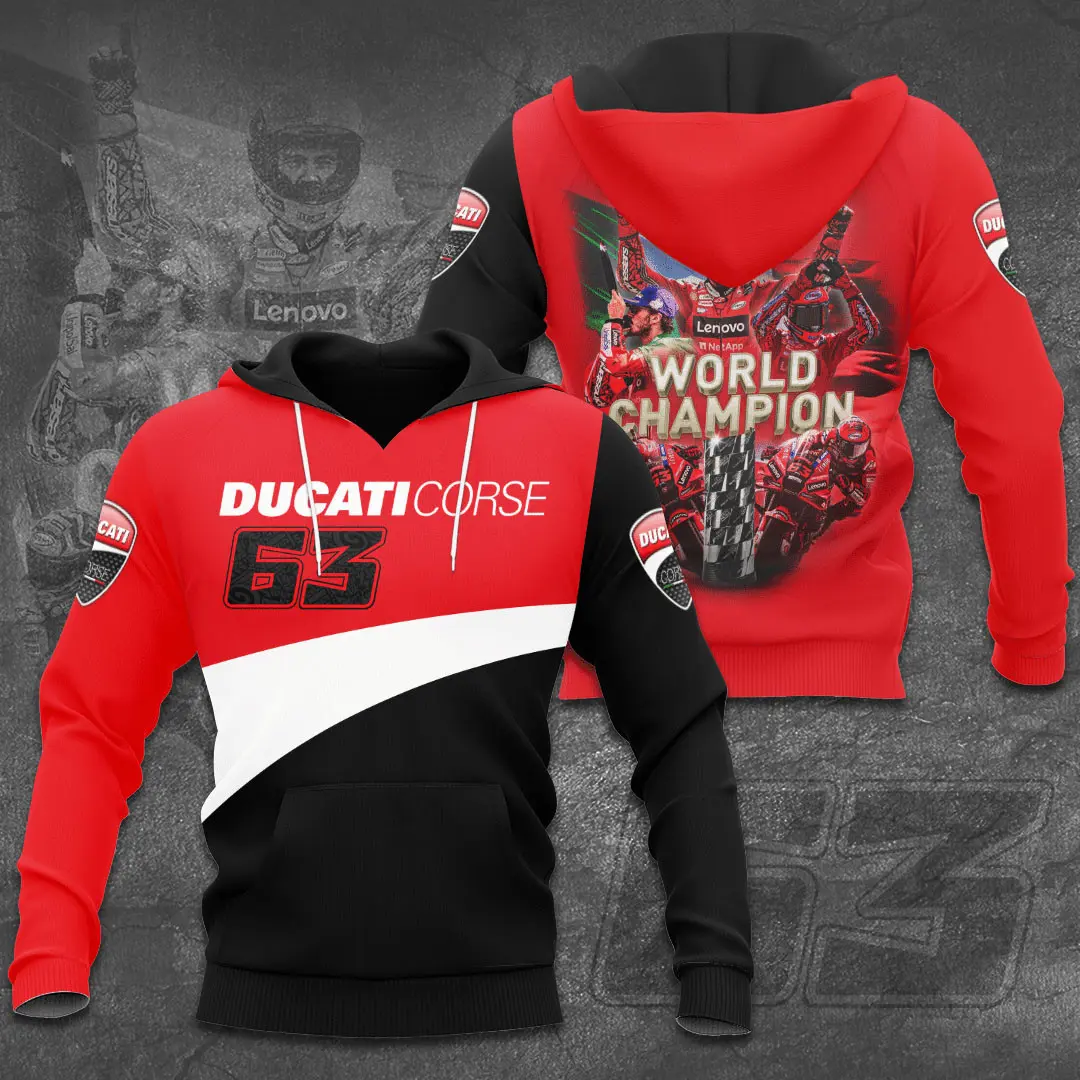 Francesco Bagnaia x Ducati Lenovo Team 3D hoodie