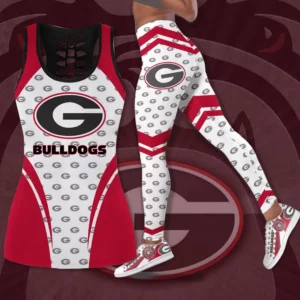 Georgia Bulldogs Hollow Tank Top Leggings 02